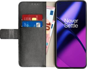 Just in case Wallet OnePlus 11 Book Case Zwart
