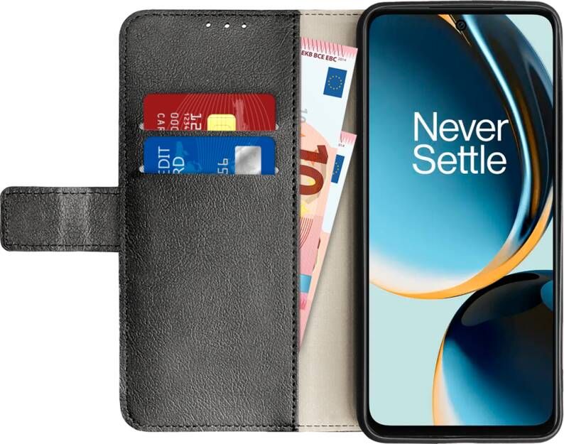 Just in case Wallet Samsung Galaxy A14 4G 5G Book Case Zwart