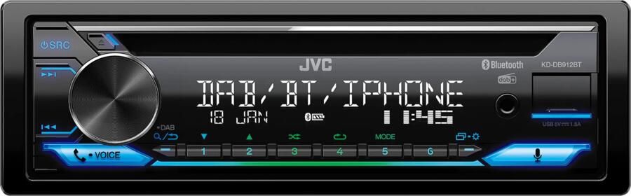 JVC KD-DB912BT DAB+ autoradio CD speler