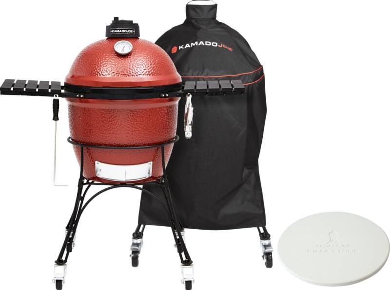 Kamado Joe Classic I + Hoes + Pizzasteen