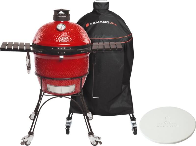 Kamado Joe Classic II + Hoes + Pizzasteen