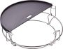 Kamado Joe Half Moon Cast Iron Reversible Griddle Classic Joe - Thumbnail 1