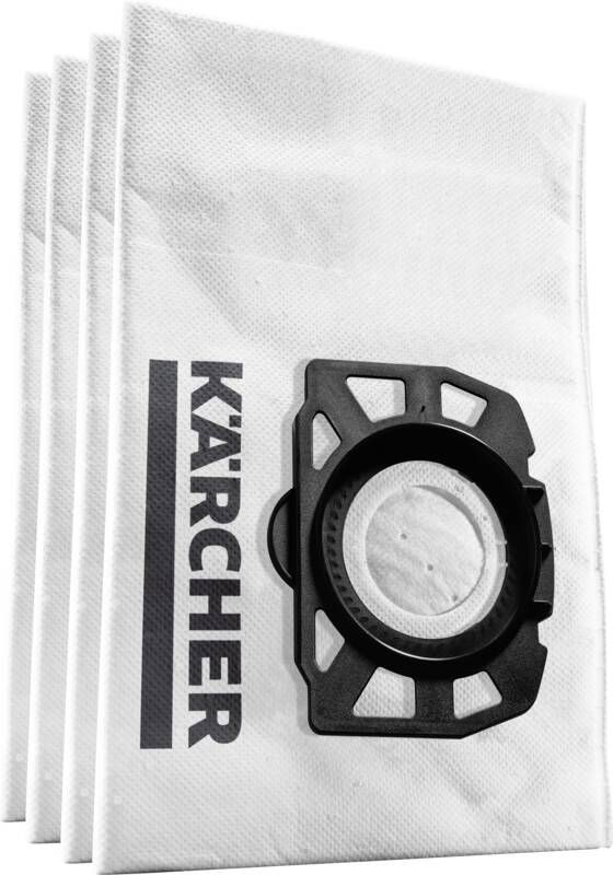 Karcher KFI 357 vliesfilterzakken voor WD 2 Plus WD 3 KWD 1-3 SE 4001 & SE 4002 Hogedrukreiniger accessoire Wit