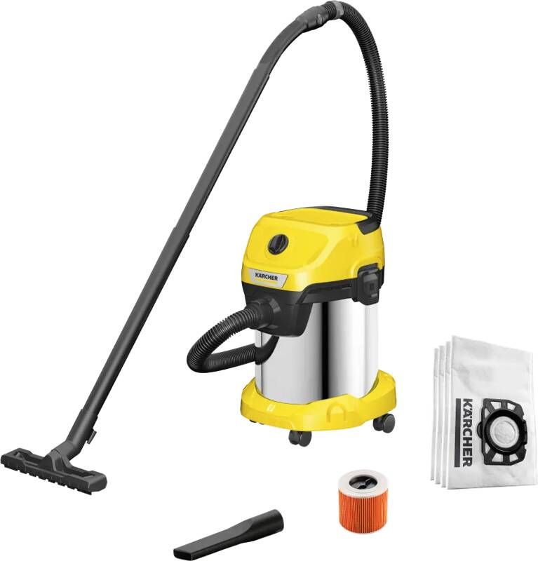 Karcher WD 3 S V-17 4 20 + stofzuigerzakken (4x)