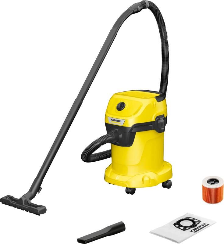 Kärcher WD 3 V-17 4 20 Nat- en Droogzuiger 1000W Vuilreservoir 17L Stroomkabel 4m