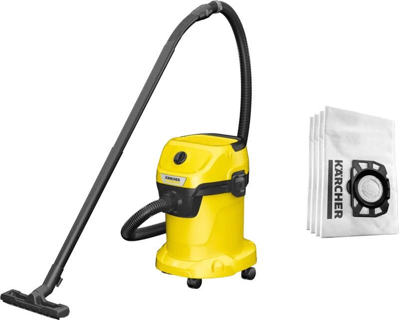 Karcher WD 3 V-17 4 20 + Stofzuigerzak voor WD 2 Plus WD 3 (4x)