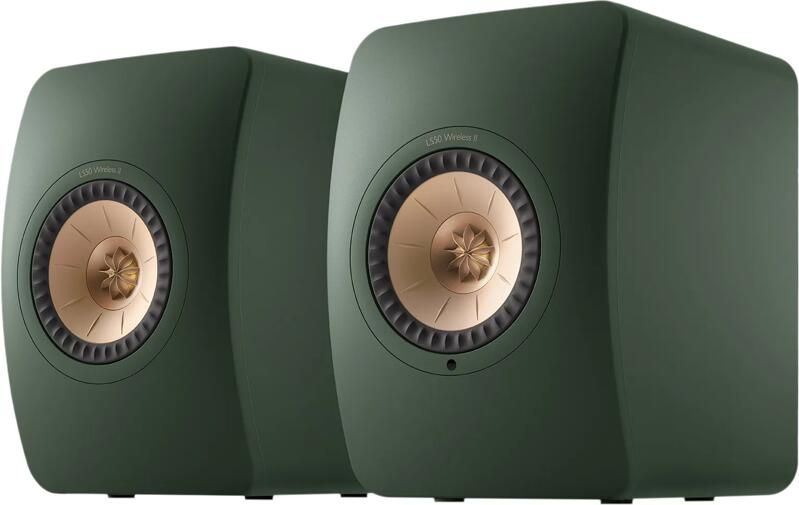 KEF LS50 Wireless II Donkergroen