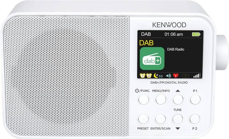 Kenwood DAB Radio CRM30DABW | Radio s | Beeld&Geluid Audio | 0019048235558
