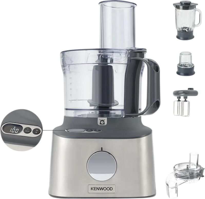 Kenwood MultiPro Compact+ FDM315SS foodprocessor 800 W grijs