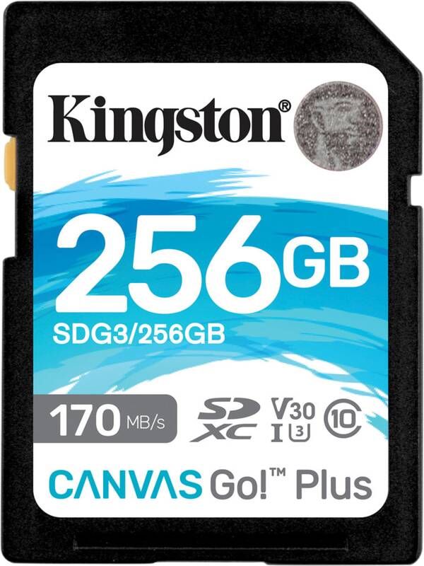 Kingston Canvas Go! Plus 256GB V30 UHS-I SDXC