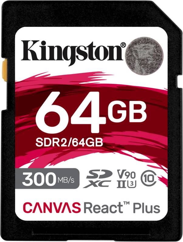 Kingston Canvas React Plus 64GB V90 UHS-II SDXC