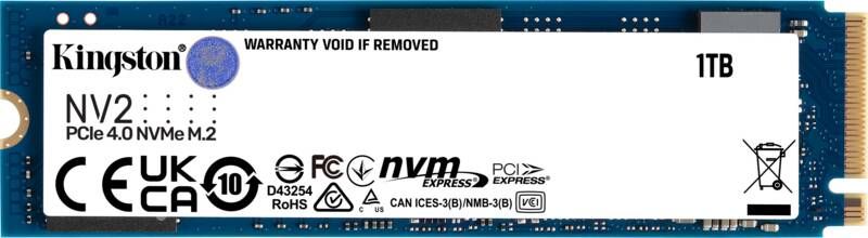 Kingston NV2 1TB M.2 2280 PCIe 4.0 NVMe SSD