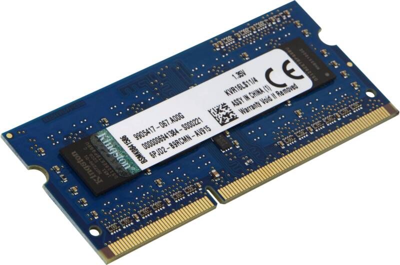 Kingston ValueRAM 4GB 1600MHZ DDR3L SODIMM NON-ECC CL11 LV | Geheugenmodules | Computer&IT Componenten | KVR16LS11 4