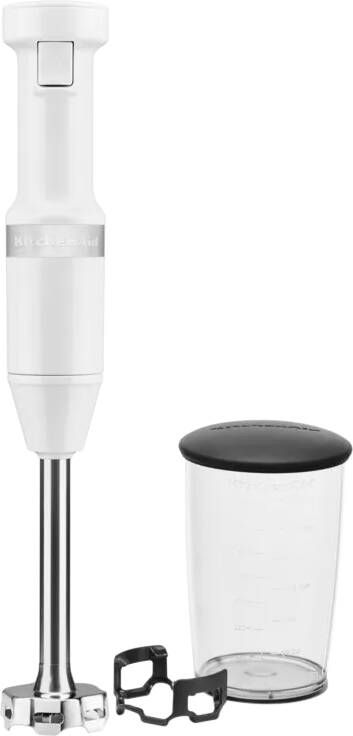 KitchenAid Classic Staafmixer Professional 20cm Wit Inclusief Mengbeker 700ml + panbeschermer