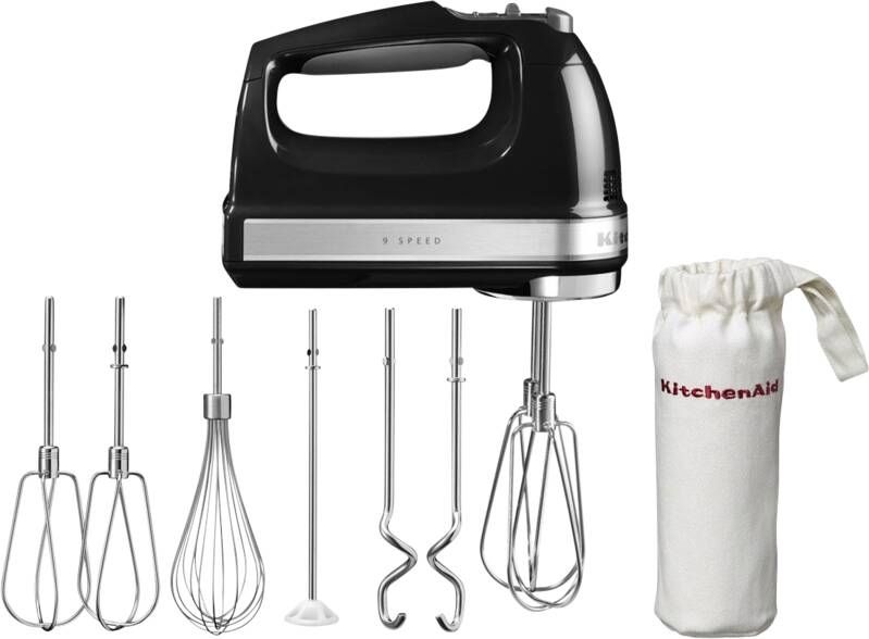 KitchenAid Handmixer met 9 snelheden Artisan 5KHM9212EOB Onyx zwart