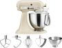 KitchenAid Keukenrobot Keukenmachine Artisan met extra accessoires Moederdag cadeautje 4 8 L Almond Cream - Thumbnail 1
