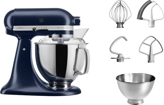 KitchenAid 5KSM175PSEIB Keukenrobot met kantelbare kop 4 8 L Standmixer Artisan met exta accessoires Ink blauw - Foto 1