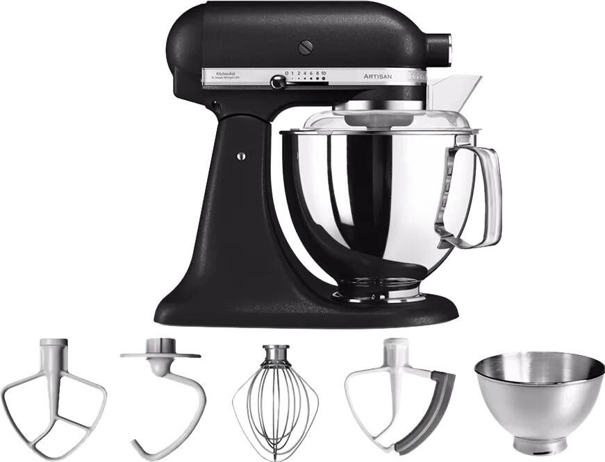 Kitchenaid Artisan 5KSM175PSEBK Vulkaanzwart | Keukenrobots | Keuken&Koken Keukenapparaten | 5KSM175PSEBK