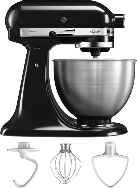Kitchenaid Classic Keukenmachine 5K45SSEOB Onyx Zwart | Keukenrobots | Keuken&Koken Keukenapparaten | 5K45SSEOB