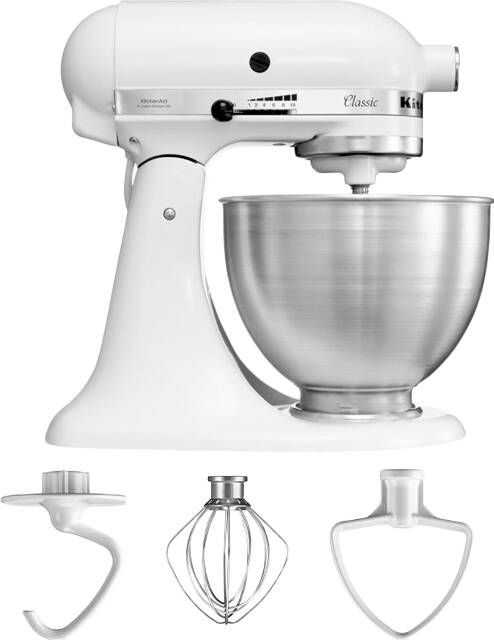 Kitchenaid Classic Keukenmachine 5K45SSEWH Wit | Keukenrobots | Keuken&Koken Keukenapparaten | K45SSEWH