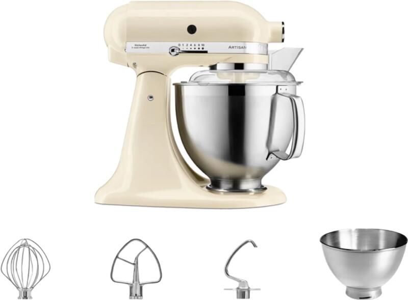 Kitchenaid Artisan 5KSM185PSEAC Amandelwit | Keukenrobots | Keuken&Koken Keukenapparaten | 5413184120955