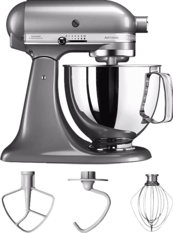 Kitchenaid Artisan 5KSM125ECU Contour Zilver | Keukenrobots | Keuken&Koken Keukenapparaten | 5KSM125ECU