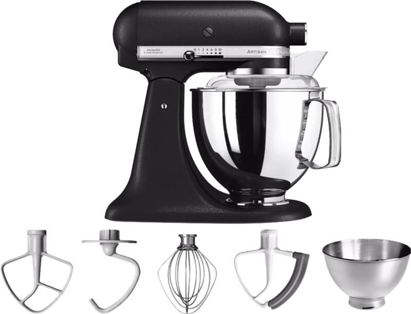 Kitchenaid Artisan 5KSM175PSEBK Vulkaanzwart | Keukenrobots | Keuken&Koken Keukenapparaten | 5KSM175PSEBK