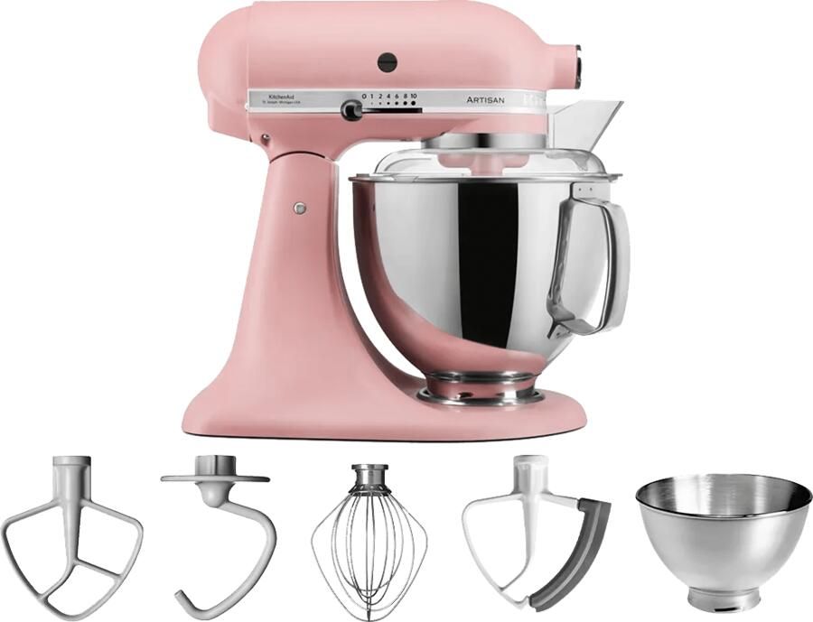 Kitchenaid Keukenmachine Artisan kantelbare kop dried rose 4.8 liter 5KSM175PSEDR