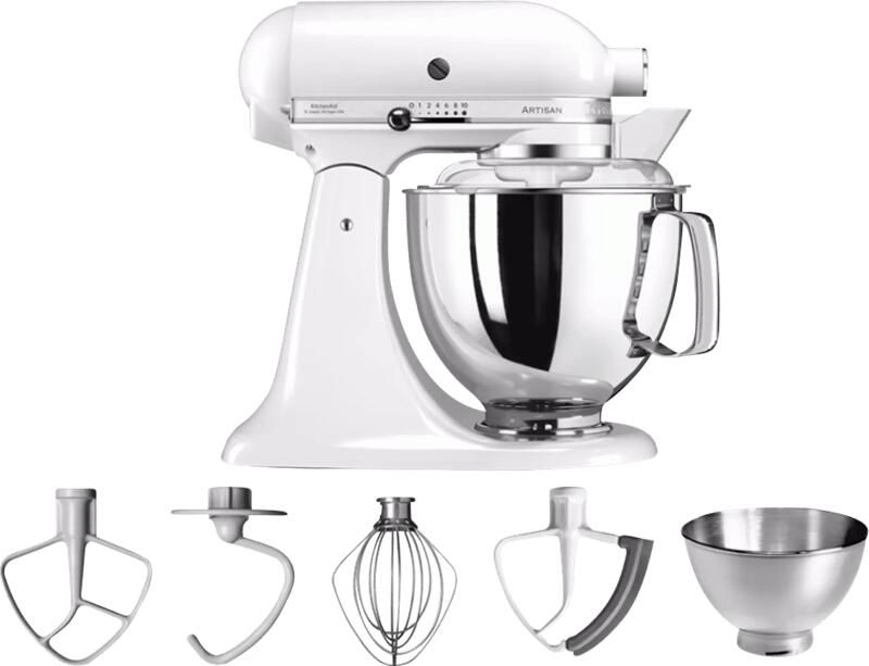 Kitchenaid Artisan 5KSM175PSEWH Wit | Keukenrobots | Keuken&Koken Keukenapparaten | 5KSM175PSEWH