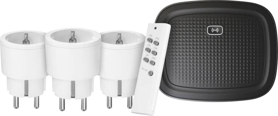 Klikaanklikuit Stekkers met afstandsbediening 3-Pack + Bridge