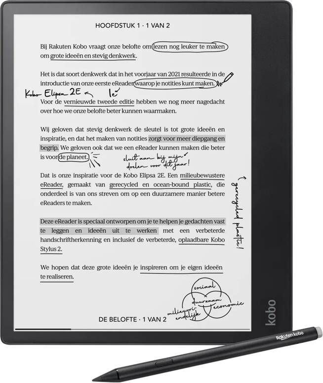 Kobo Elipsa 2E | Smartphones tablets en meer | Telefonie&Tablet E-readers | 0681495008704