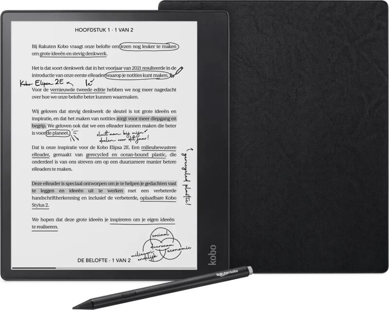 Kobo Elipsa 2E + Sleep Cover Zwart