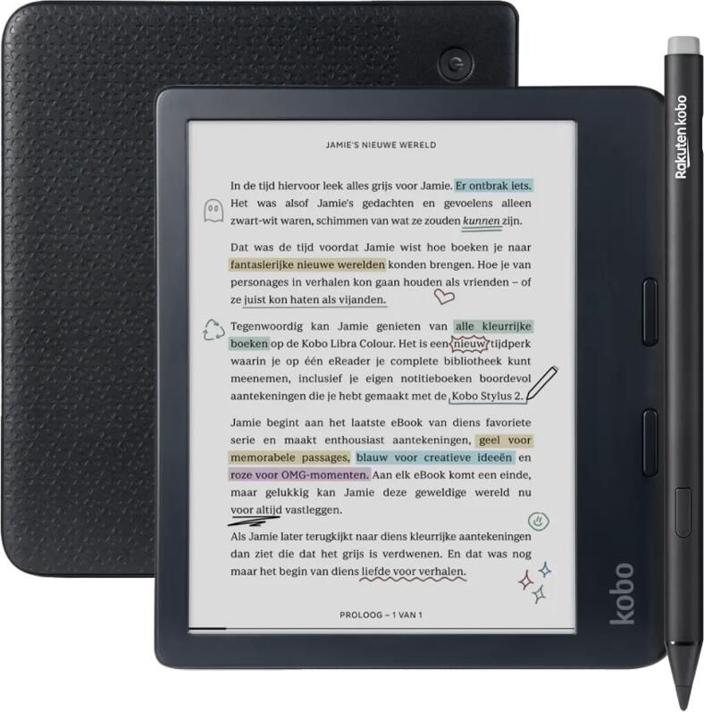 Kobo Libra Colour Zwart + Stylus 2