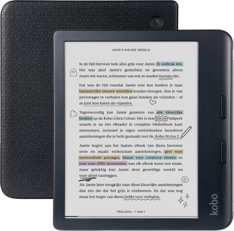 Kobo Libra Colour Black | Smartphones tablets en meer | Telefonie&Tablet E-readers | 0681495009473