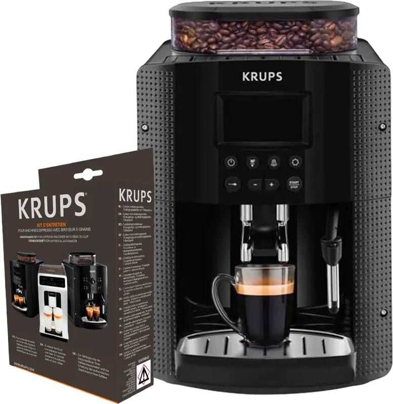 Krups EA8150 Zwart + Onderhoudskit