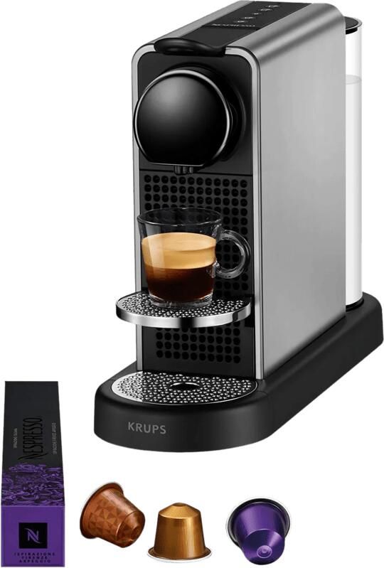 Krups Nespresso Citiz Platinum XN610T Koffiecupmachine Titan