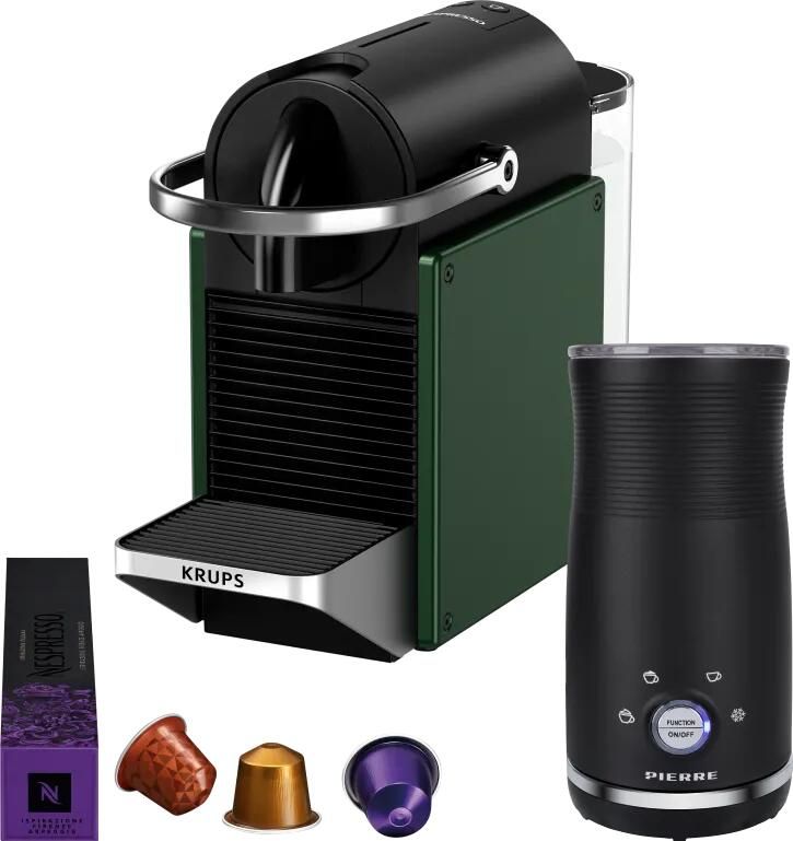 Krups Nespresso Pixie XN3063 + Pierre Melkopschuimer