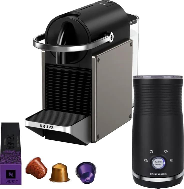 Krups Nespresso Pixie XN306T + Pierre Melkopschuimer
