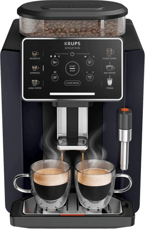 Krups Sensation C50 EA910B Volautomatische espressomachine Nachtzwart