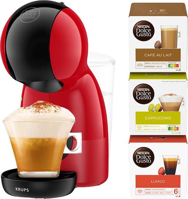 Krups Dolce Gusto Piccolo XS Rood | Dolce Gusto apparaten | Keuken&Koken Koffie&Ontbijt | 3700342478082