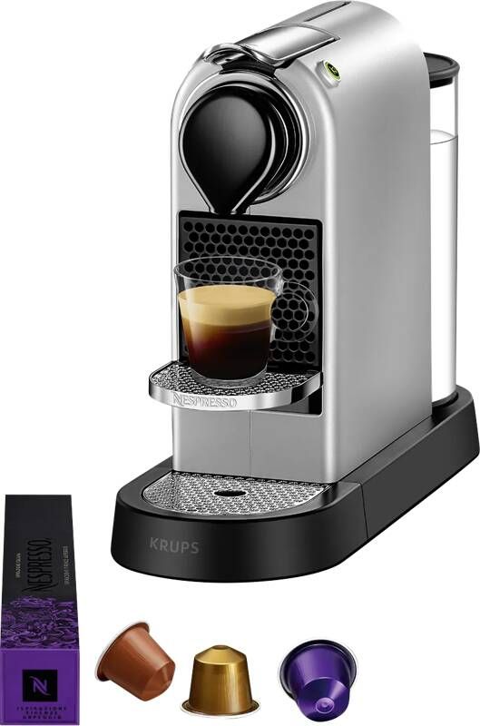 Krups Nespresso koffieapparaat CitiZ XN741B (Zilver)