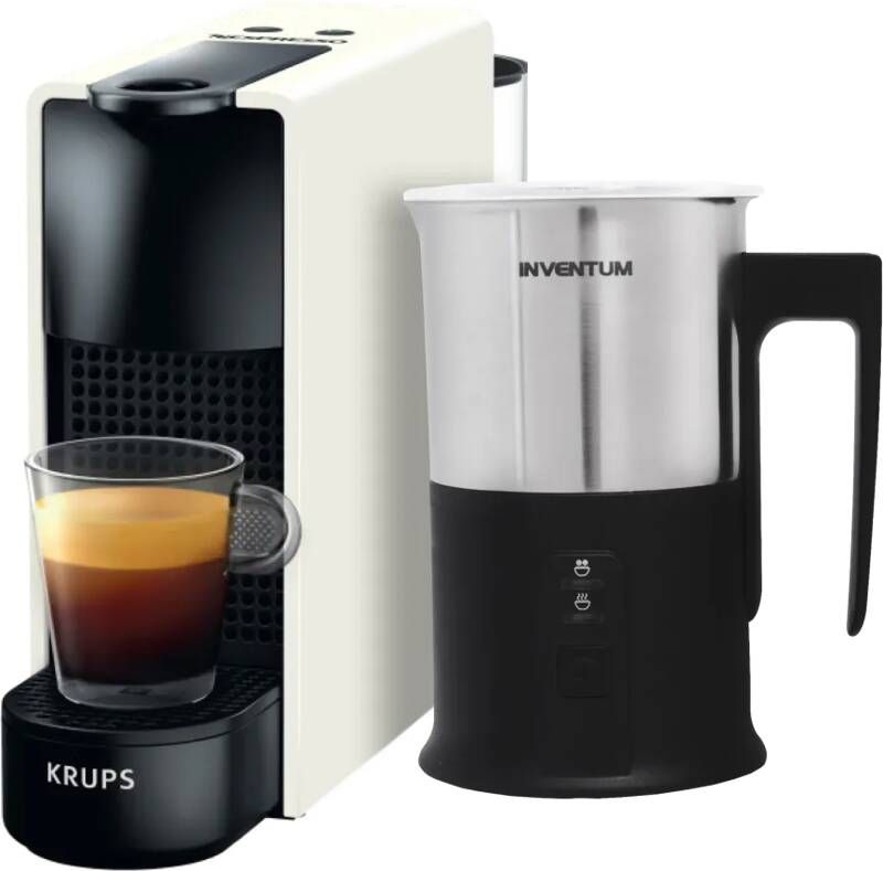 Krups Nespresso Essenza Mini XN1101 Wit + Melkopschuimer