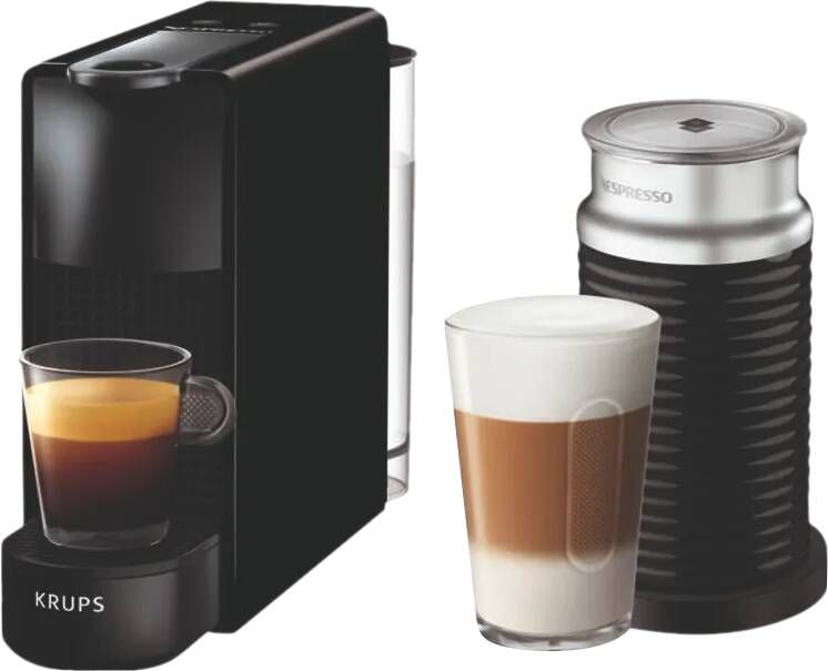 Krups Nespresso Essenza Mini XN1118 Koffiecupmachine Met melkopschuimer Zwart