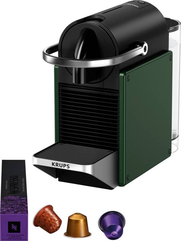 Krups Nespresso Pixie XN3063 Koffiecupmachine Donkergroen