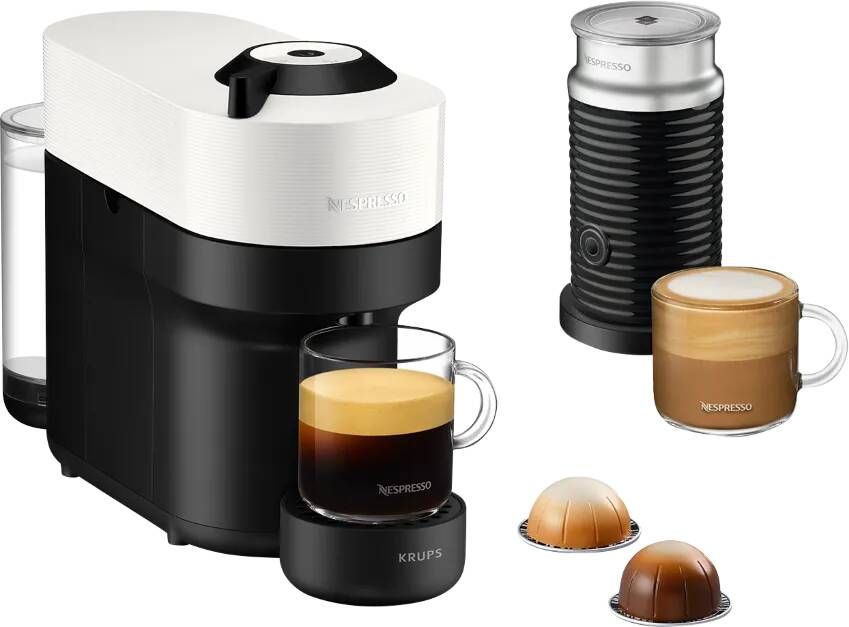 Krups Vertuo POP XN9211 Koffiecupmachine Coconut White Inclusief melkopschuimer