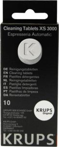 Krups Reinigingstabletten XS3000 voor alle volautomatische koffiezetapparaten van 10 stuks hygiënische compleet-reiniging eenvoudig in gebruik