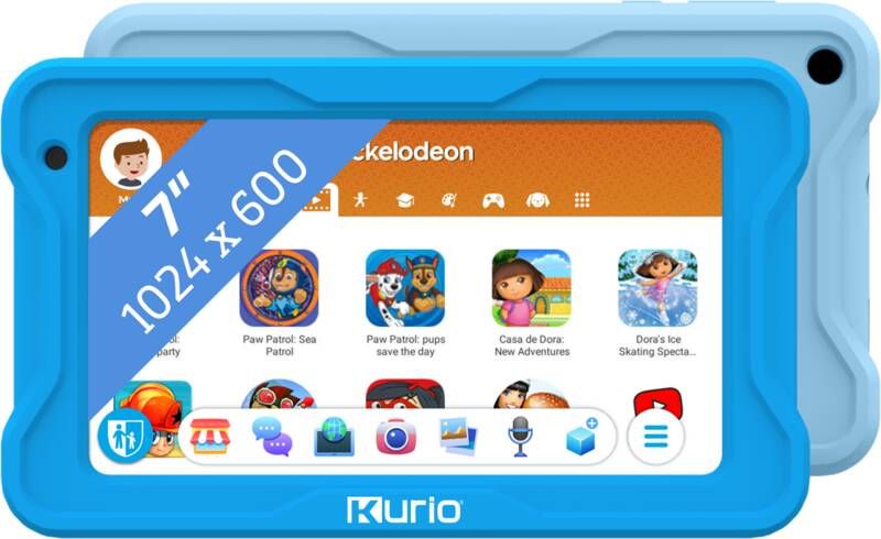 Kurio Kindertablet Premium Nickelodeon Tablet Blauw