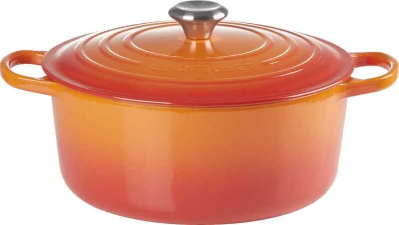 Le Creuset Gietijzeren Ronde Braadpan Oranjerood 28cm 6 7l | Potten&Pannen | 0024147261001