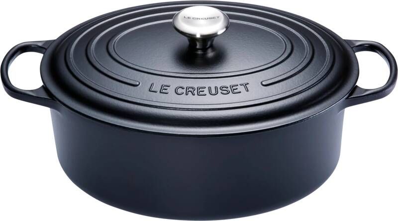 Le Creuset Braadpan Signature Ovaal Mat Zwart ø 31 cm 6.3 liter