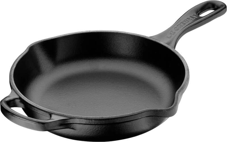 Le Creuset Skillet Signature Mat Zwart ø 23 cm geëmailleerde anti-aanbaklaag